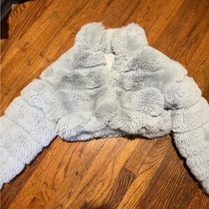 Miu Miu Gray Teddy Jacket